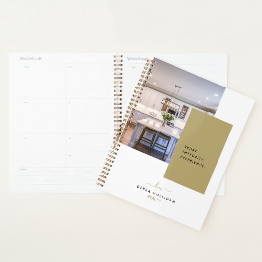 Chic Modern Realtor Spiral Agenda Planner (Display)