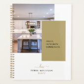 Chic Modern Realtor Spiral Agenda Planner (Voorkant)