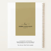 Chic Modern Realtor Spiral Agenda Planner (Achterkant)