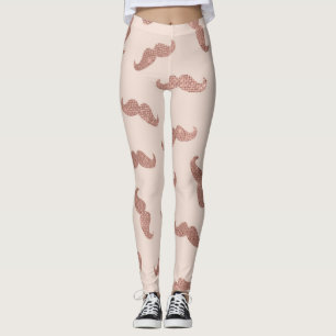 Chic Modern Roos Goud Roze Glitters Snorretjes Leggings