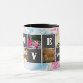 chic modern roos gouden marmer grijs moesson mok (Midden)