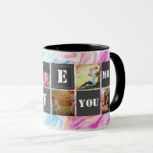 chic modern roos gouden marmer grijs moesson mok (Voorkant rechts)