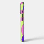 chic modern roze/limoen chevrons Case-Mate iPhone case (Achterkant / Links)