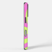 chic modern roze/limoen chevrons Case-Mate iPhone case (Achterkant / Rechts)