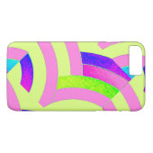 chic modern roze/limoen chevrons Case-Mate iPhone case (Achterkant (Horizontaal))