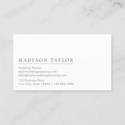 Chic Modern Roze Sinaasappel Geel Gradient Visitekaartje (Achterkant)