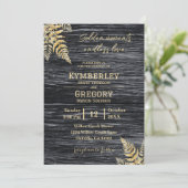 Chic Modern Rustic Golden Moments eindeloze liefde Kaart (Staand voorkant)