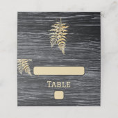 Chic Modern Rustic Wedding Dinner Plaatskaartje (Buitenkant ongevouwen)