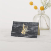 Chic Modern Rustic Wedding Dinner Plaatskaartje (Achterkant)