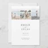 Chic Modern Script Save the Date Photo Card (Achterkant)