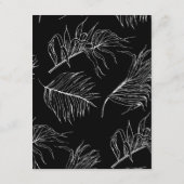 Chic Modern Script Wedding Directions behuizing Informatiekaartje (Achterkant)