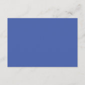 Chic Modern Something Blue Wedding Website / Detai Informatiekaartje (Achterkant)