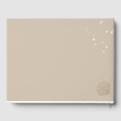 Chic Modern Starfish Beach Wedding Gastenboek (Achterkant)