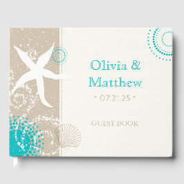 Chic Modern Starfish Beach Wedding Gastenboek