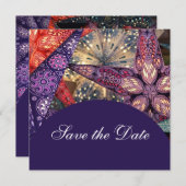 Chic Modern sterren sparen de datum Save The Date (Voorkant / Achterkant)