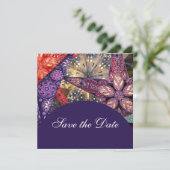 Chic Modern sterren sparen de datum Save The Date (Staand voorkant)