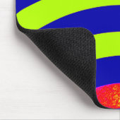 chic modern stijlvol blauw/groen chevron muismat (Hoek)