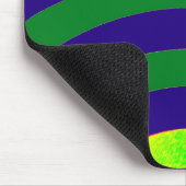 chic modern stijlvol blauw/groen chevron muismat (Hoek)