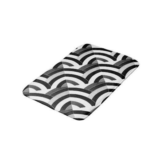 chic modern , stijlvol chevrons badmat (Gekanteld)