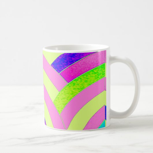 chic modern , stijlvol chevrons koffiemok (Rechts)