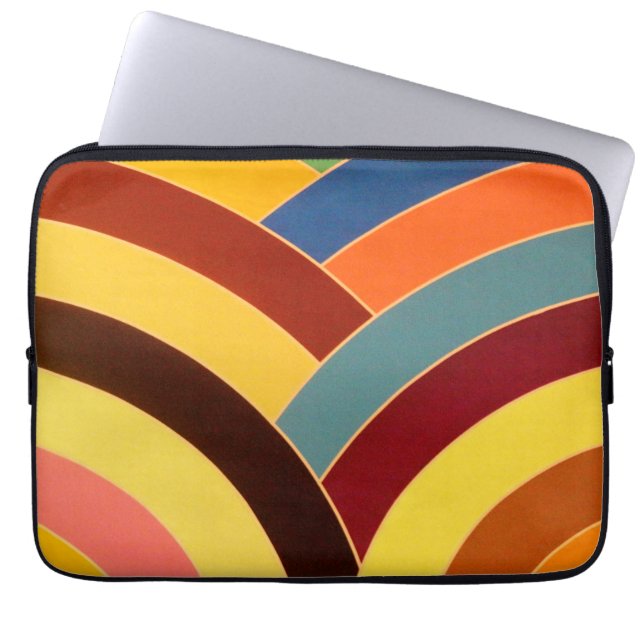 chic modern , stijlvol chevrons laptop sleeve (Voorkant)