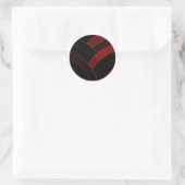 chic modern , stijlvol chevrons ronde sticker (Tas)