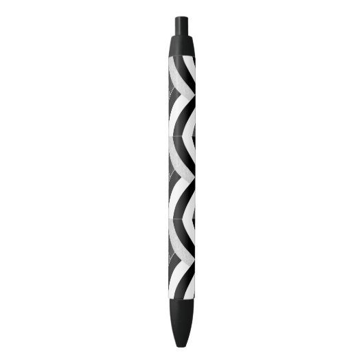 chic modern , stijlvol chevrons zwarte inkt pen (Voorkant Verticaal)
