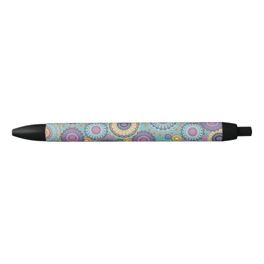 Chic modern Stijlvol Geometrisch patroon Zwarte Inkt Pen (Voorkant)