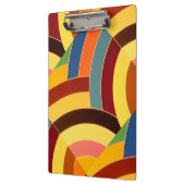 chic modern, stijlvol, multi-kleurenchevrons klembord (Links)