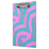 chic modern stijlvol roze/groene chevrons klembord (Links)