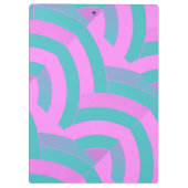 chic modern stijlvol roze/groene chevrons klembord (Achterkant)