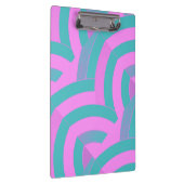 chic modern stijlvol roze/groene chevrons klembord (Rechts)