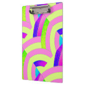 chic modern stijlvol roze/groene chevrons klembord (Links)