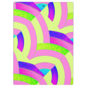 chic modern stijlvol roze/groene chevrons klembord (Achterkant)
