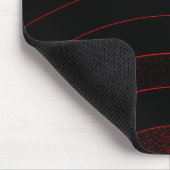 chic modern, stijlvol zwart-rood chevron muismat (Hoek)