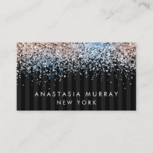 Chic Modern Striped Black en Grey Glitter Luxury