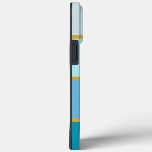 Chic Modern Stripes gouden naam Case-Mate iPhone Case (Achterkant / Rechts)