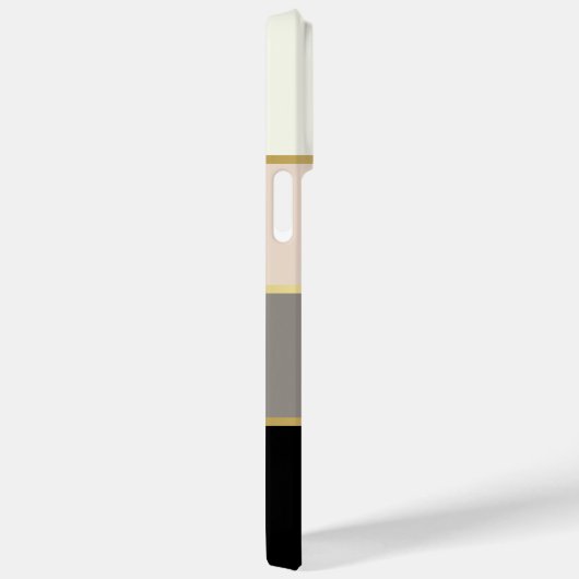 Chic modern Stripes Patroon met naam Case-Mate iPhone Case (Achterkant / Rechts)