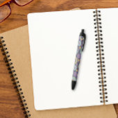 Chic Modern Stylish Navy Blue Geometric Pattern Zwarte Inkt Pen