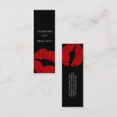 chic modern stylist makeuken artiest budget goedko mini visitekaartje (Voorkant / Achterkant)