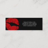 chic modern stylist makeuken artiest budget goedko mini visitekaartje (Achterkant)