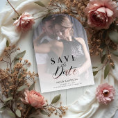 Chic Modern Transparency Wedding Photo Script Acryl Uitnodigingen