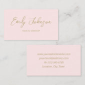 Chic Modern Trendy Hand Lettered Visitekaartje (Voorkant / Achterkant)