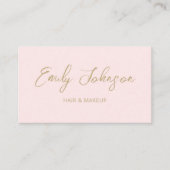 Chic Modern Trendy Hand Lettered Visitekaartje (Voorkant)