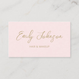 Chic Modern Trendy Hand Lettered Visitekaartje