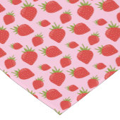 Chic Modern Trendy roze roze aardbeienpatroon Korte Tafelloper (Hoek)