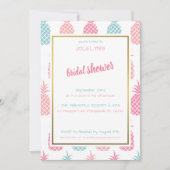 Chic modern Tropisch ananananas Vrijgezellenfeest Kaart (Voorkant)