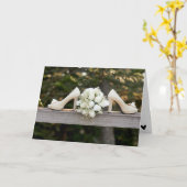 Chic Modern Vrijgezellenfeest Kaart (Gele Bloem)