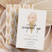 Chic Modern Waterverf Ice Cream Vrijgezellenfeest Kaart