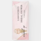 Chic Modern Waterverf Ice Cream Vrijgezellenfeest Spandoek (Verticaal)